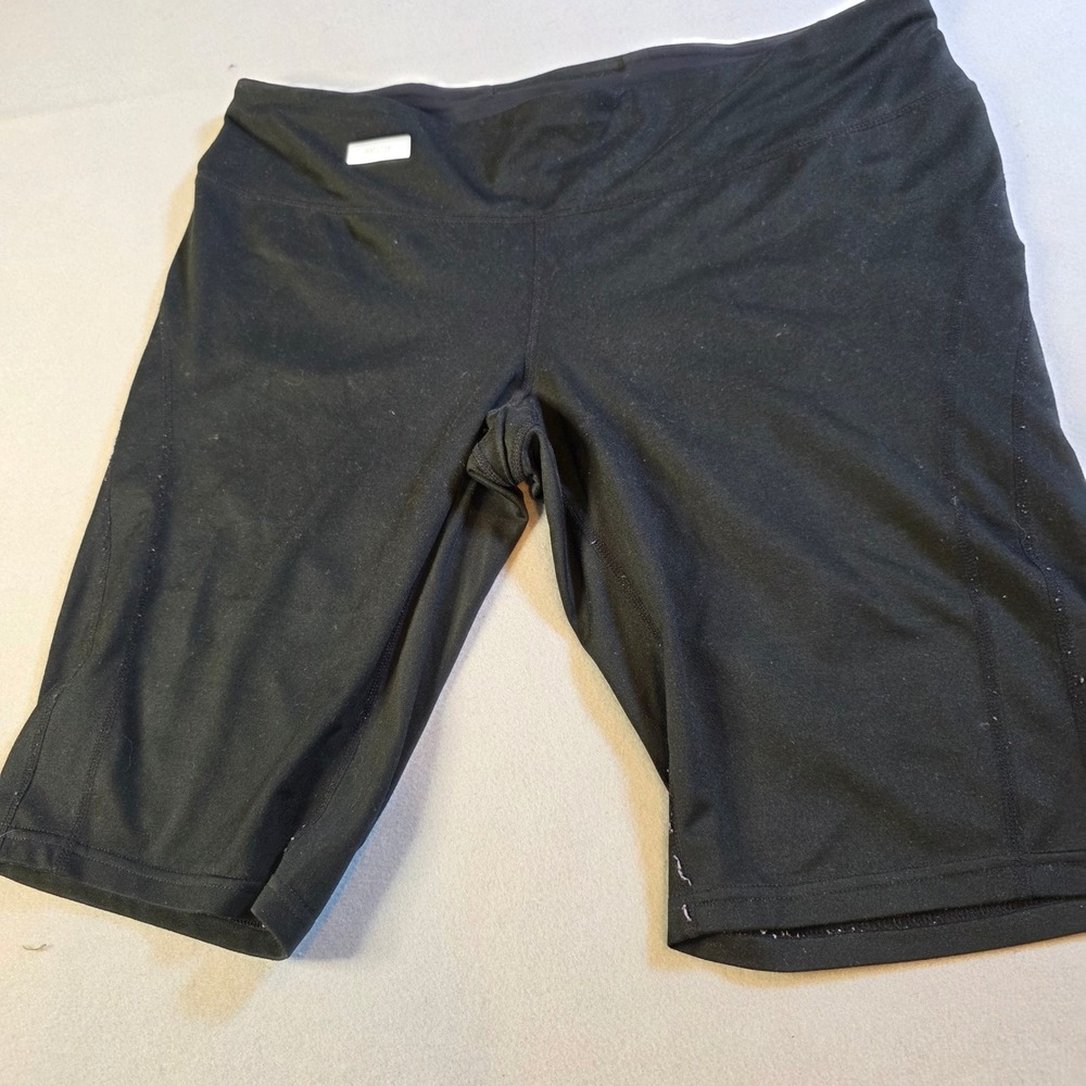 Sport Solutions by Soma Black Bike Shorts XL High Waisted Athletic Cycling 10.5"